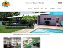 Tablet Screenshot of curacaorentalhomes.com